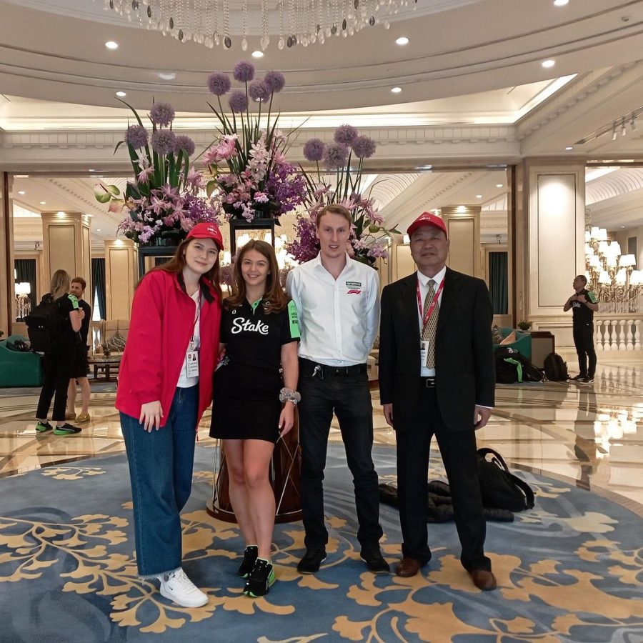 With Anouska Strähnz and Toby Smales from Crunch Communications #F1 #ChineseGP